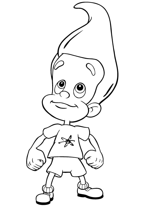 Plansa de colorat cu Jimmy Neutron 27 20